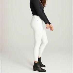 White Harper Super Skinny Crop